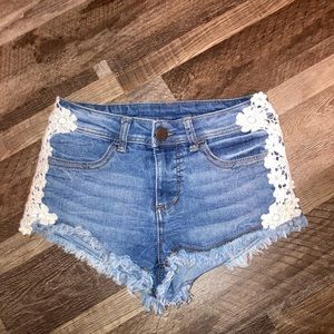 Lace short shorts